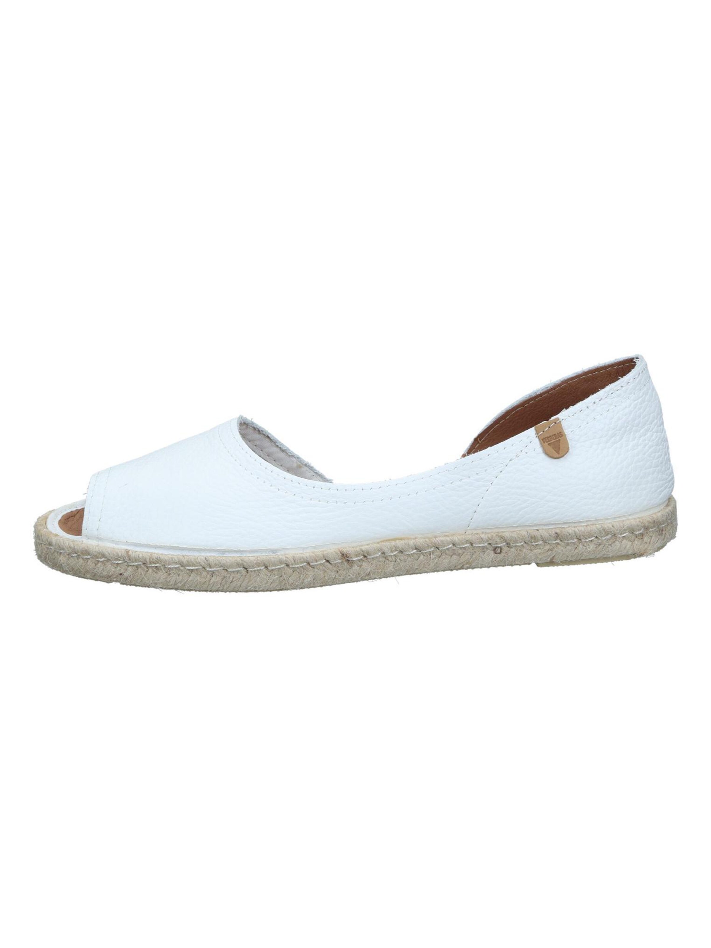 VERBENAS Classic Flats 'Slipper' in White