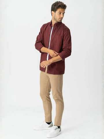 TEESHOPPEN Regular Fit Skjorte ' The Original ' i rød