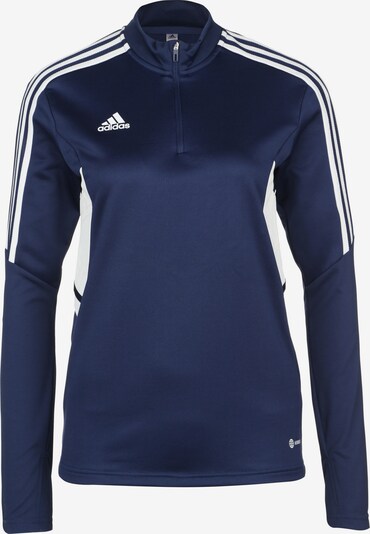 ADIDAS PERFORMANCE Sweat de sport 'Condivo 22' en bleu foncé / blanc, Vue avec produit