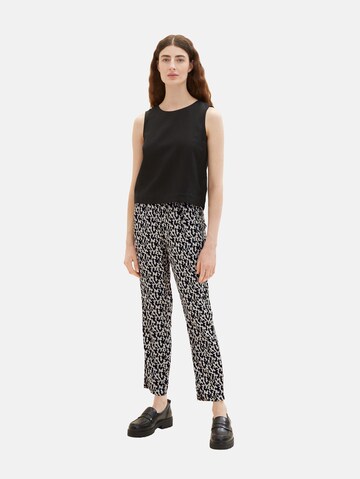 Regular Pantalon TOM TAILOR en noir