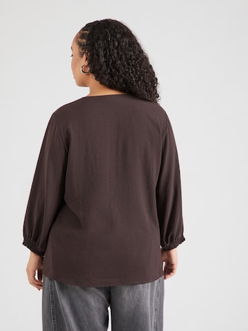 ONLY Carmakoma Blouse 'CARMETTA' in Brown