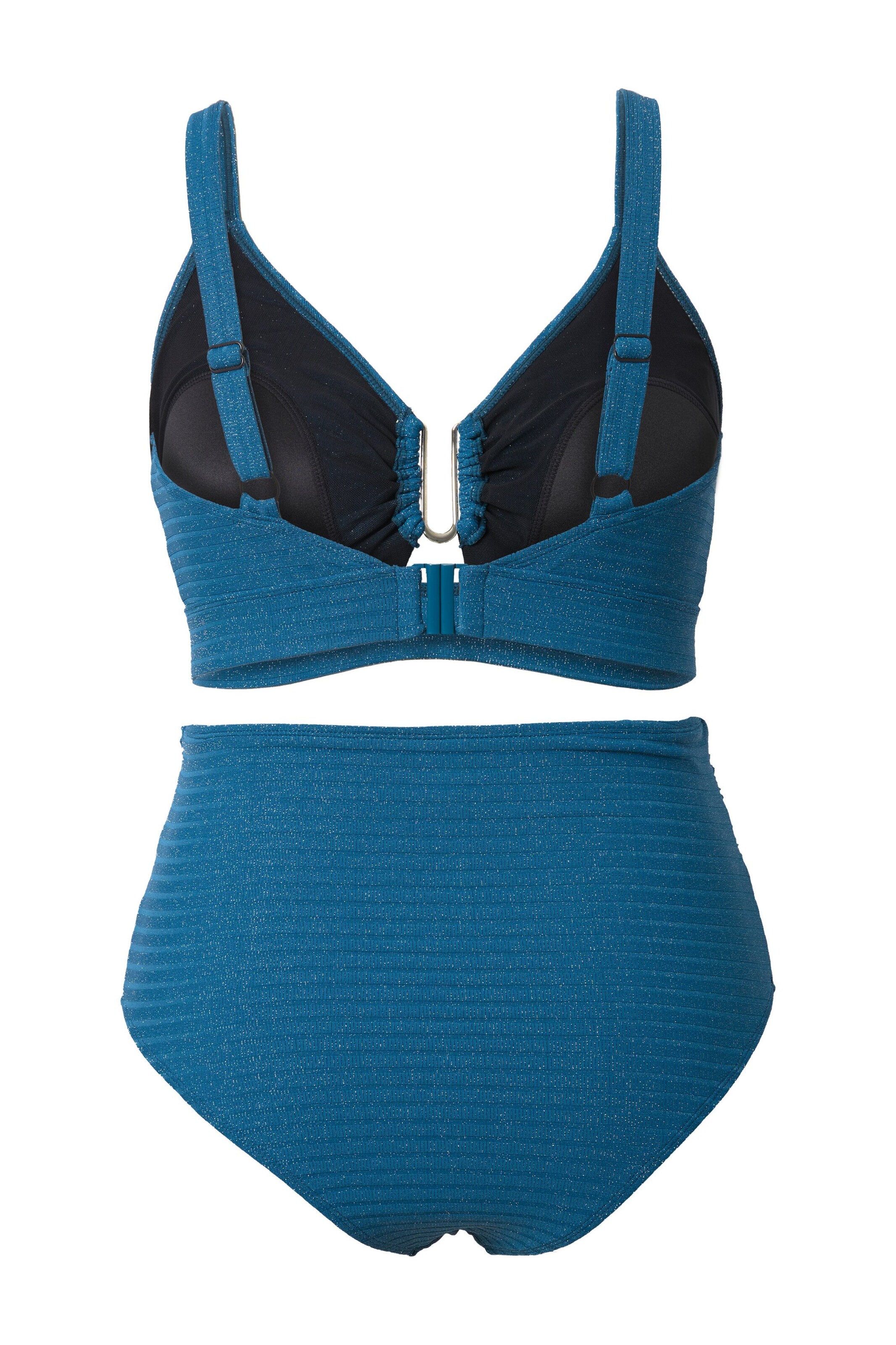 Ulla Popken Bikini in Blauw