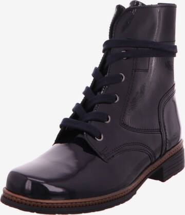 GABOR Lace-Up Ankle Boots in Black: front