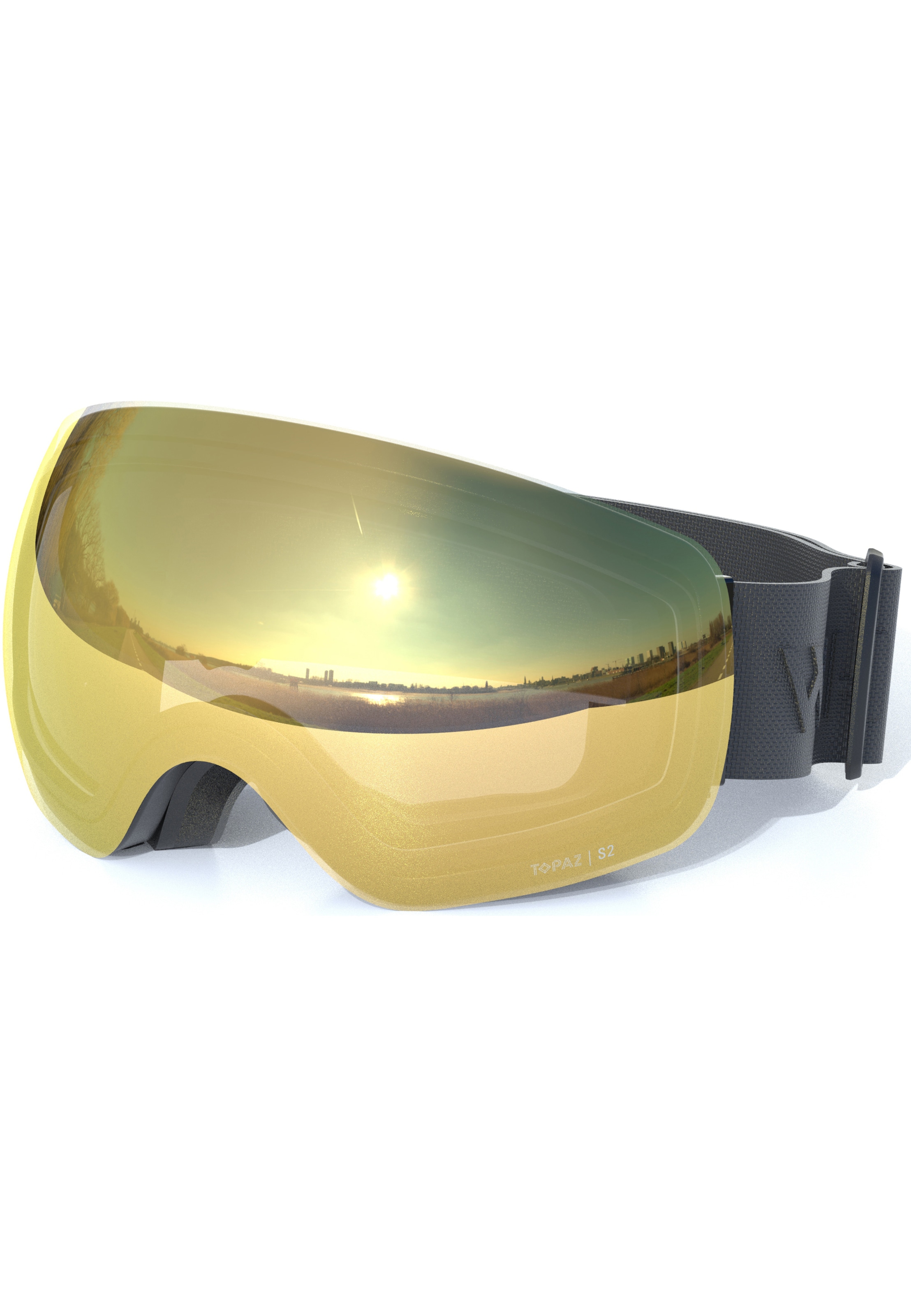 Whistler Skibrille 'Morgins Topaz III' in Schwarz: Vorderseite