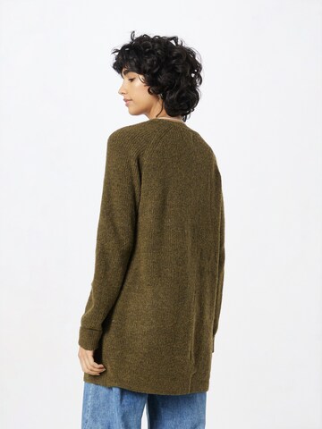 PIECES Knit Cardigan 'Ellen' in Green