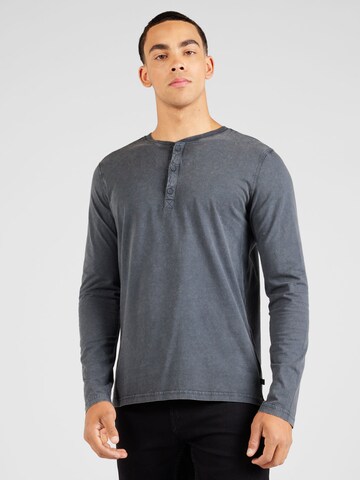 T-Shirt QS en gris : devant