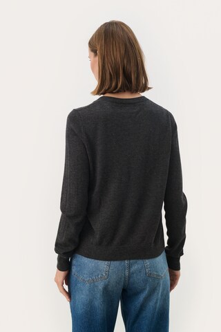 Part Two Gebreid vest 'Ellah' in Grijs