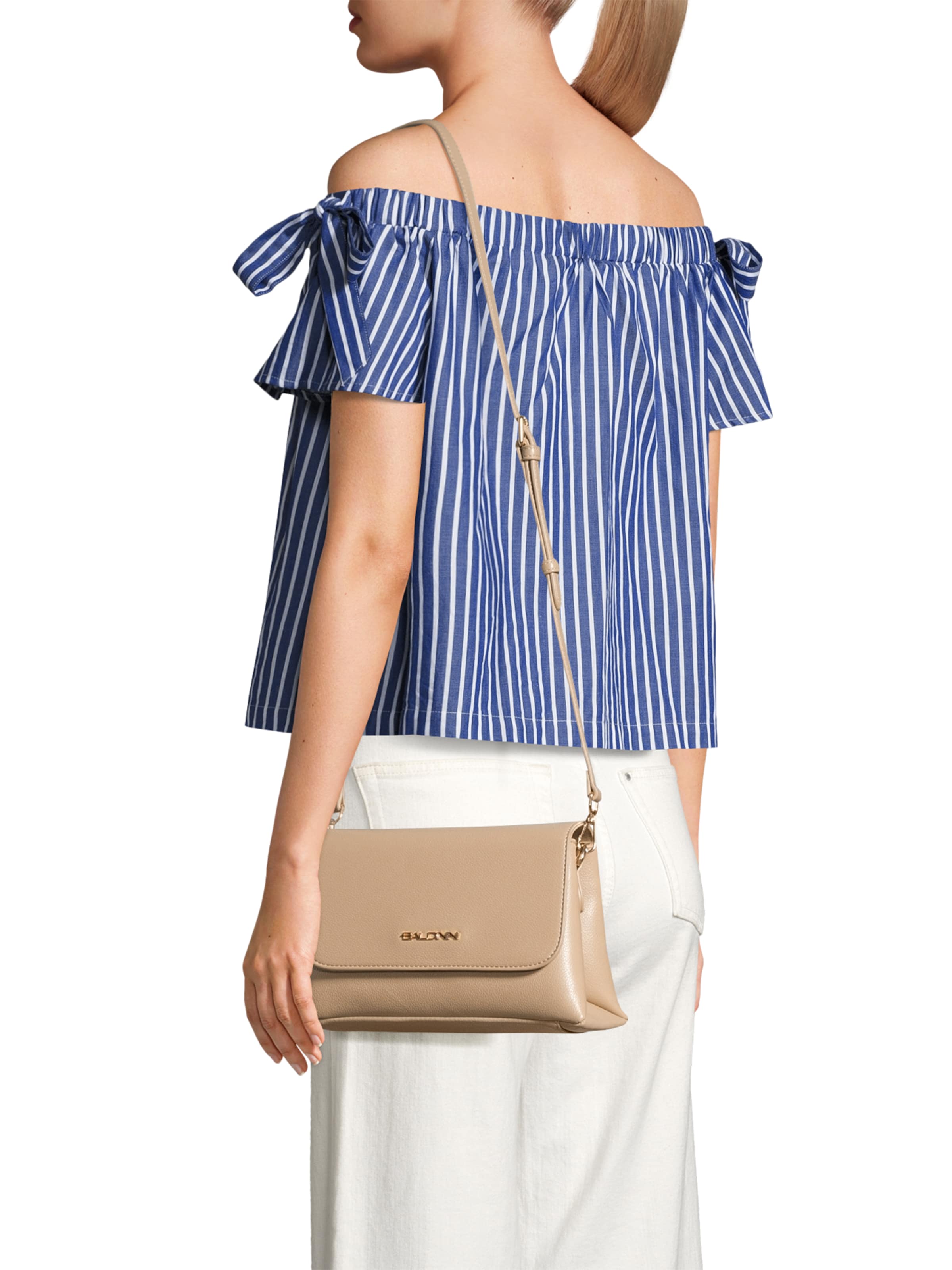 BALDININI Сумка через плечо 'Margaret 001' в Бежевый: спереди