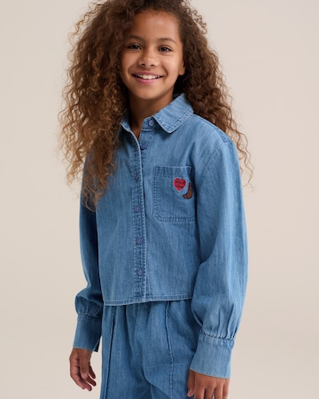 WE Fashion Blus i blå: framsida