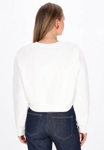 MYMO Sweatshirt 'Pop' in Wit