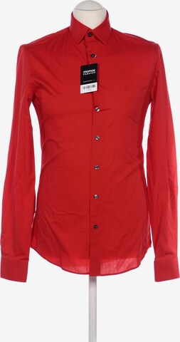 Calvin Klein Button Up Shirt in S in Red: front