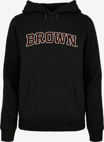 Merchcode Sweatshirt 'Brown University' in Schwarz: predná strana