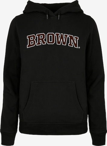 Sweat-shirt 'Brown University' Merchcode en noir : devant