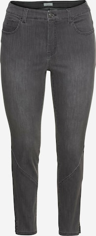 SHEEGO Skinny Jeans in Grey: front