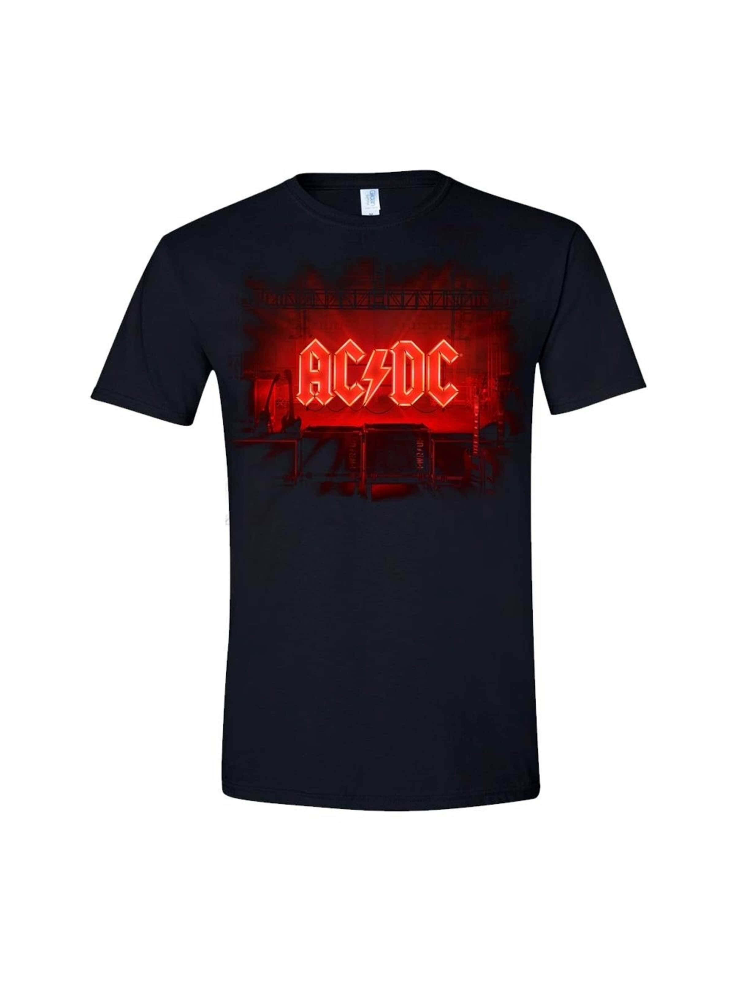 AC/DC Shirt 'AC/DC PWR Up Stage  T-Shirt' in Black: front