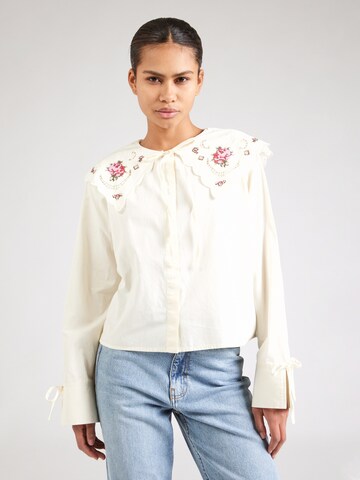 Miss Selfridge Bluse in Beige: Vorderseite