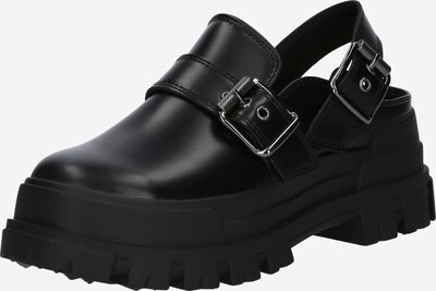 BUFFALO Clogs 'Aspha' in schwarz / silber, Produktansicht