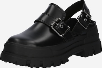 BUFFALO Clogs 'ASPHA' in Black: front