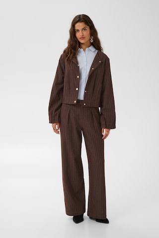 Cream Between-season jacket 'Tingle' in Brown