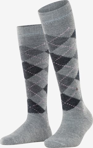 BURLINGTON Over the Knee Socks 'Whitby' in Grey: front