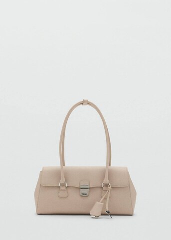 MANGO Schultertasche 'Siena' in Beige