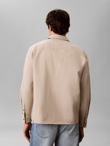 Coupe regular Chemise Calvin Klein Jeans en beige