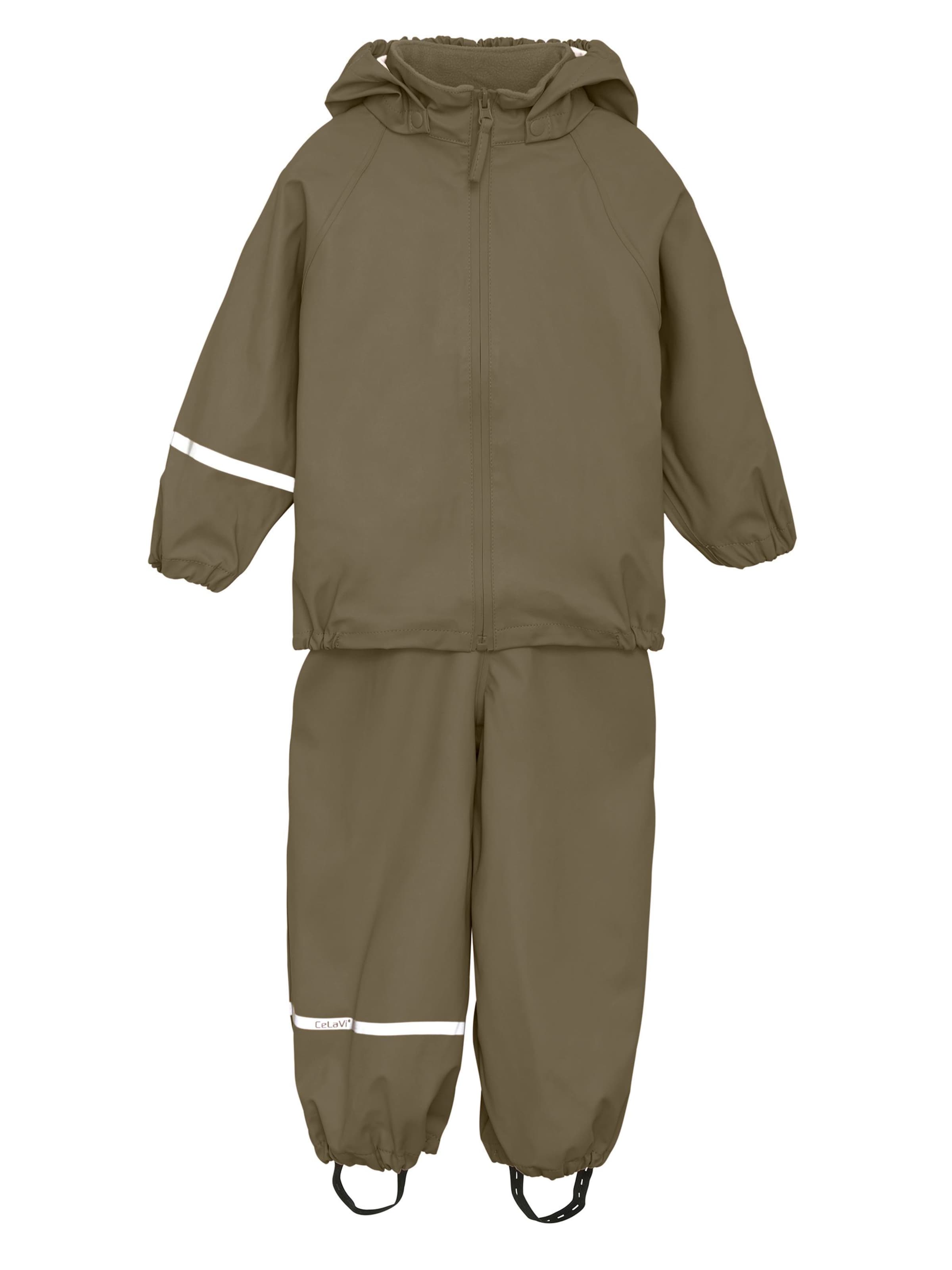 CeLaVi Dungarees in Green: front