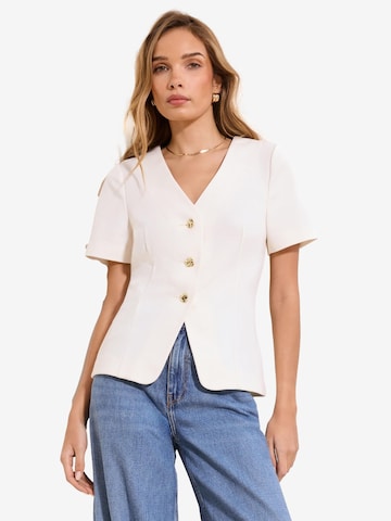 Lipsy Blouse in Wit: voorkant