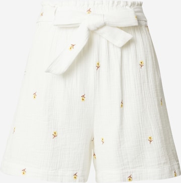 VILA Regular Панталон 'KULA' в бяло: отпред