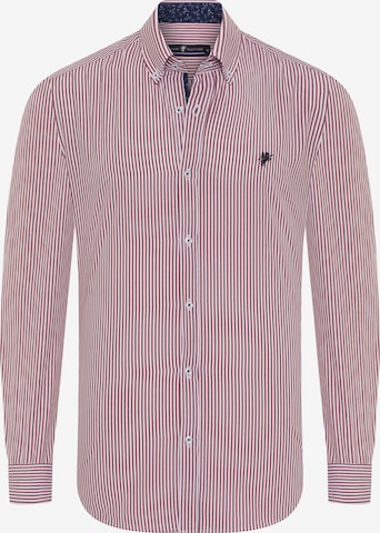 DENIM CULTURE - Ajuste regular Camisa 'Dean' en rojo: frente