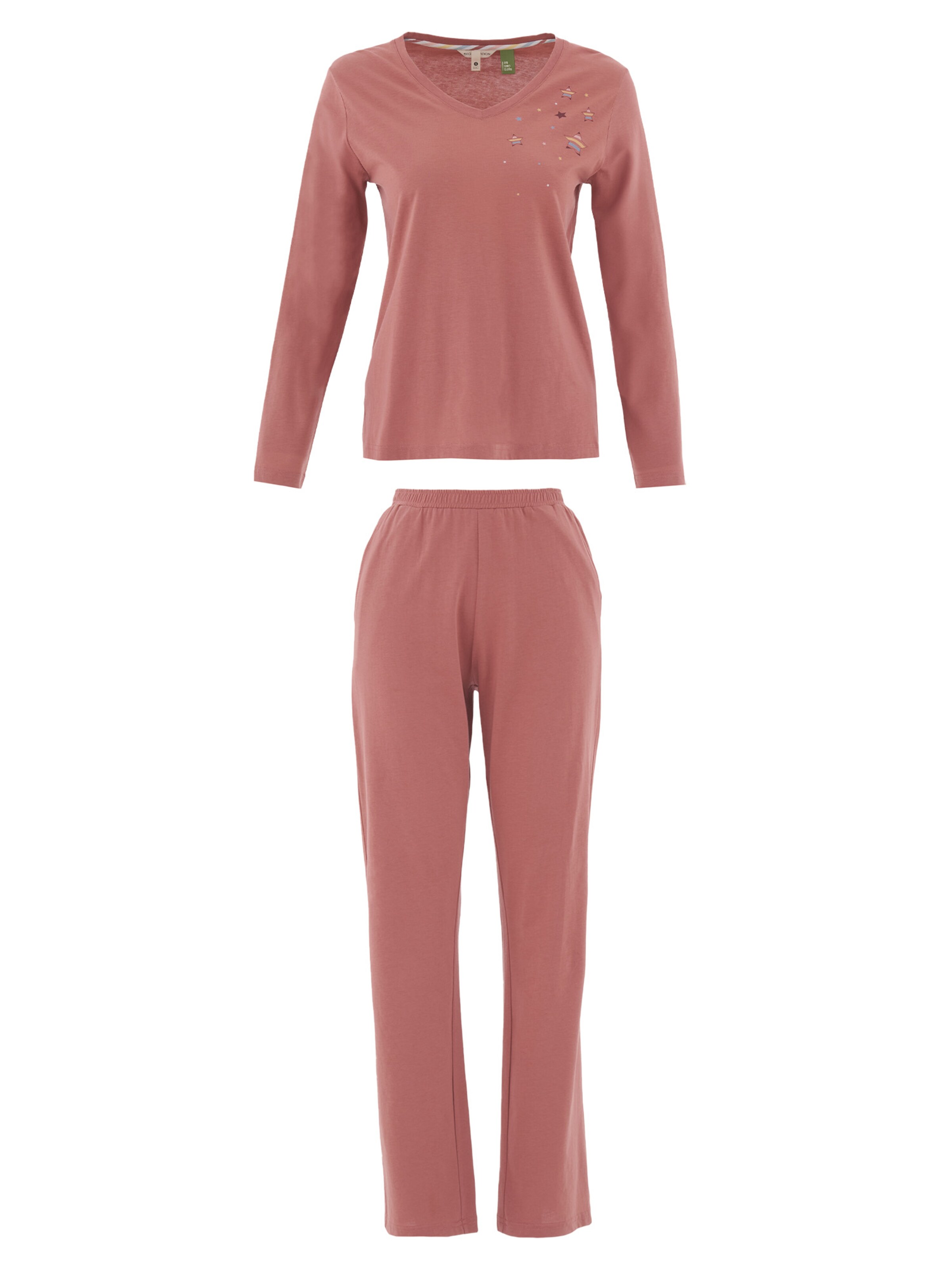 Organication Pyjama in Pink: Vorderseite