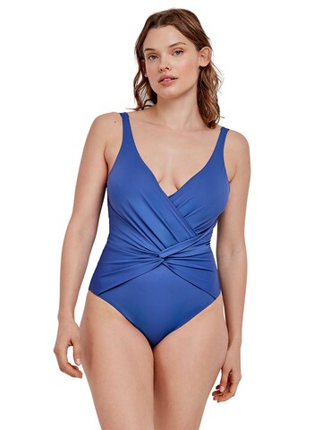 Triangle Maillot de bain Gisela en bleu : devant