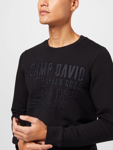 CAMP DAVID Sweatshirt in Schwarz