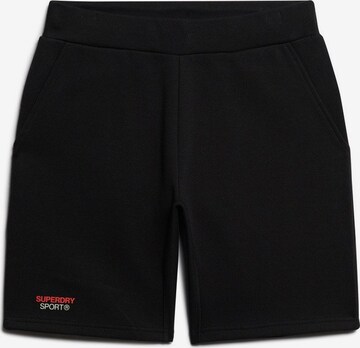 Superdry Pants in Black: front