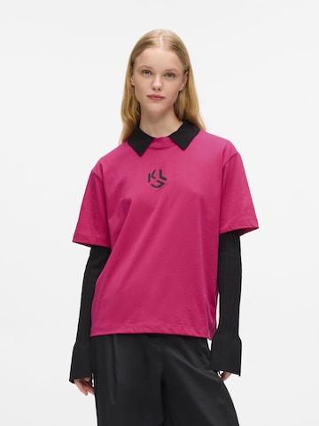 KARL LAGERFELD JEANSMajica - crvena boja: prednji dio