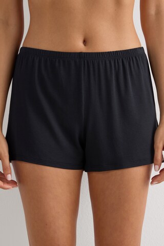 INTIMISSIMI Pajama Pants 'Pretty Flowers' in Black: front