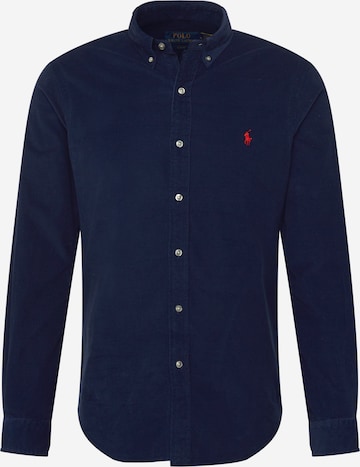 Coupe slim Chemise Polo Ralph Lauren en bleu : devant