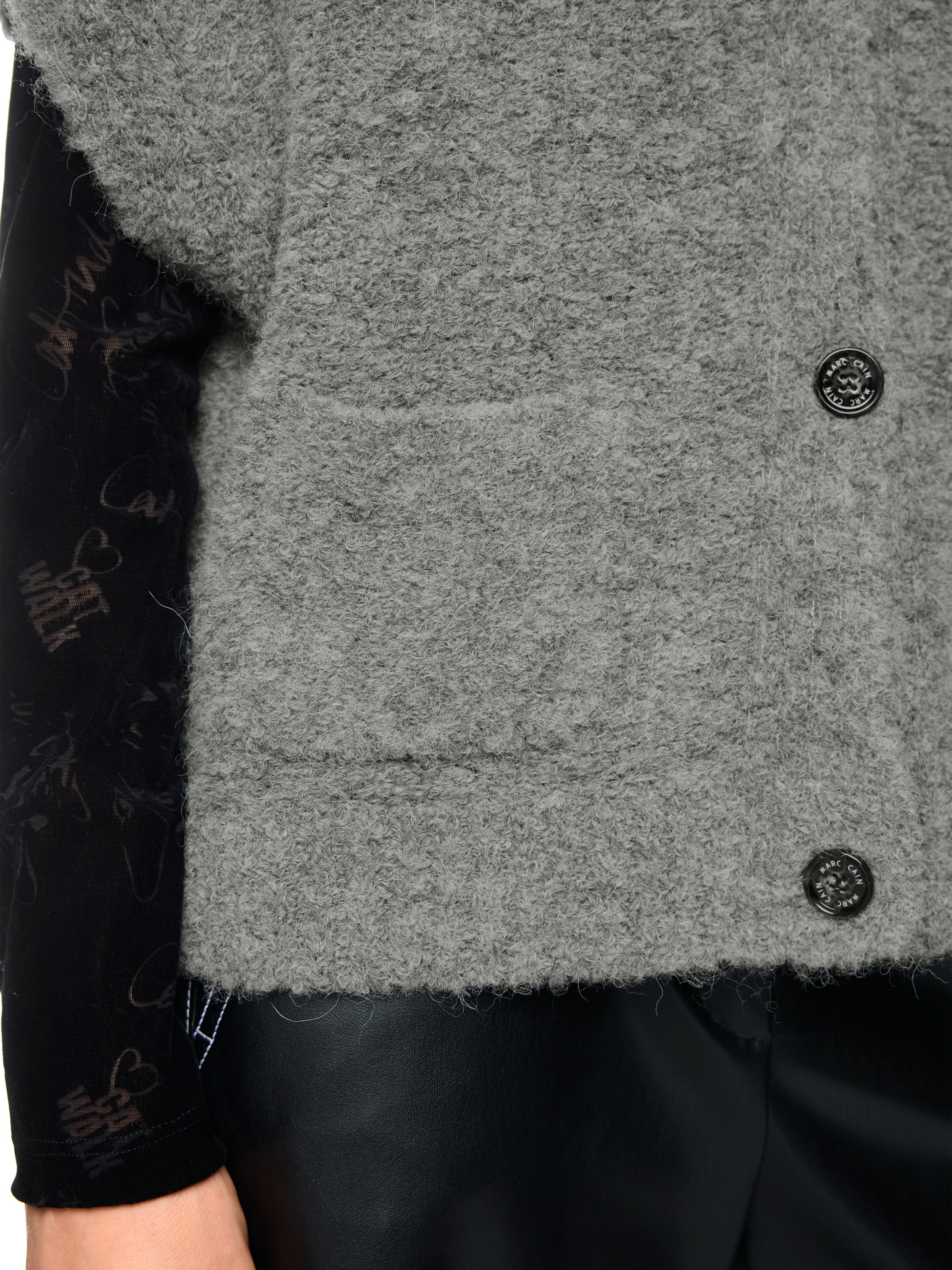 Marc Cain Gebreid vest in Grijs