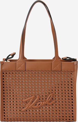 Karl Lagerfeld Shopper 'Skuare' in Brown: front