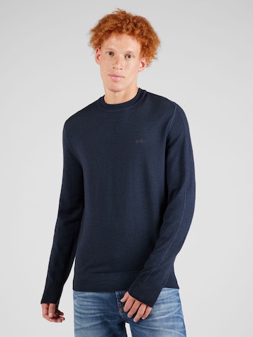 BOSS Orange Sweater 'Astefe' in Blue: front