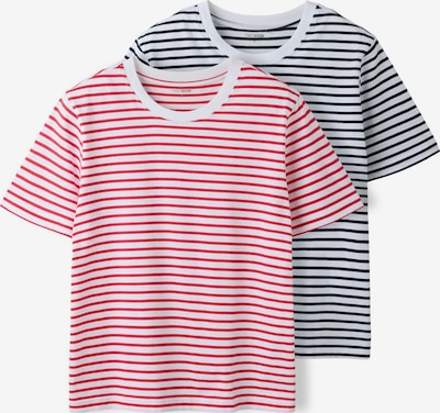 TWO SOON T-Shirt in S in navy / dunkelrot / weiß, Produktansicht