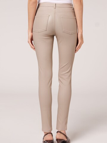 CALZEDONIA Skinny Jeans in Beige