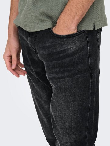 Only & Sons Regular Jeans 'ONSweft' in Zwart