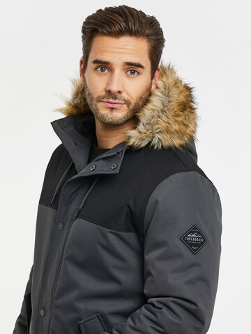 Threadbare Winterjas 'Parkston' in Grijs