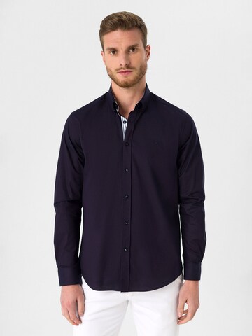 Regular fit Camicia di Dandalo in blu: frontale