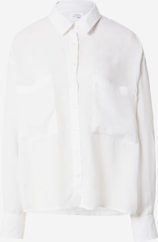 Chemisier 'Carla' Daahls by Emma Roberts exclusively for ABOUT YOU en blanc : devant