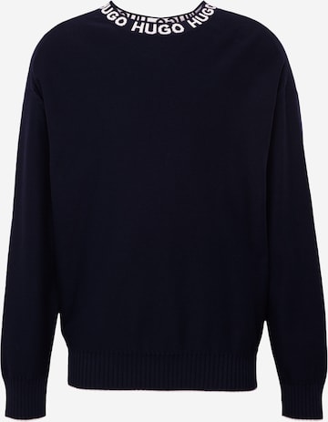 HUGO Red - Pullover 'Smarlo' em azul: frente