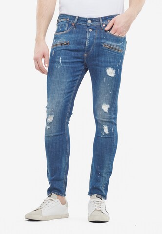 Le Temps Des Cerises Skinny Jeanshose in Blau: predná strana