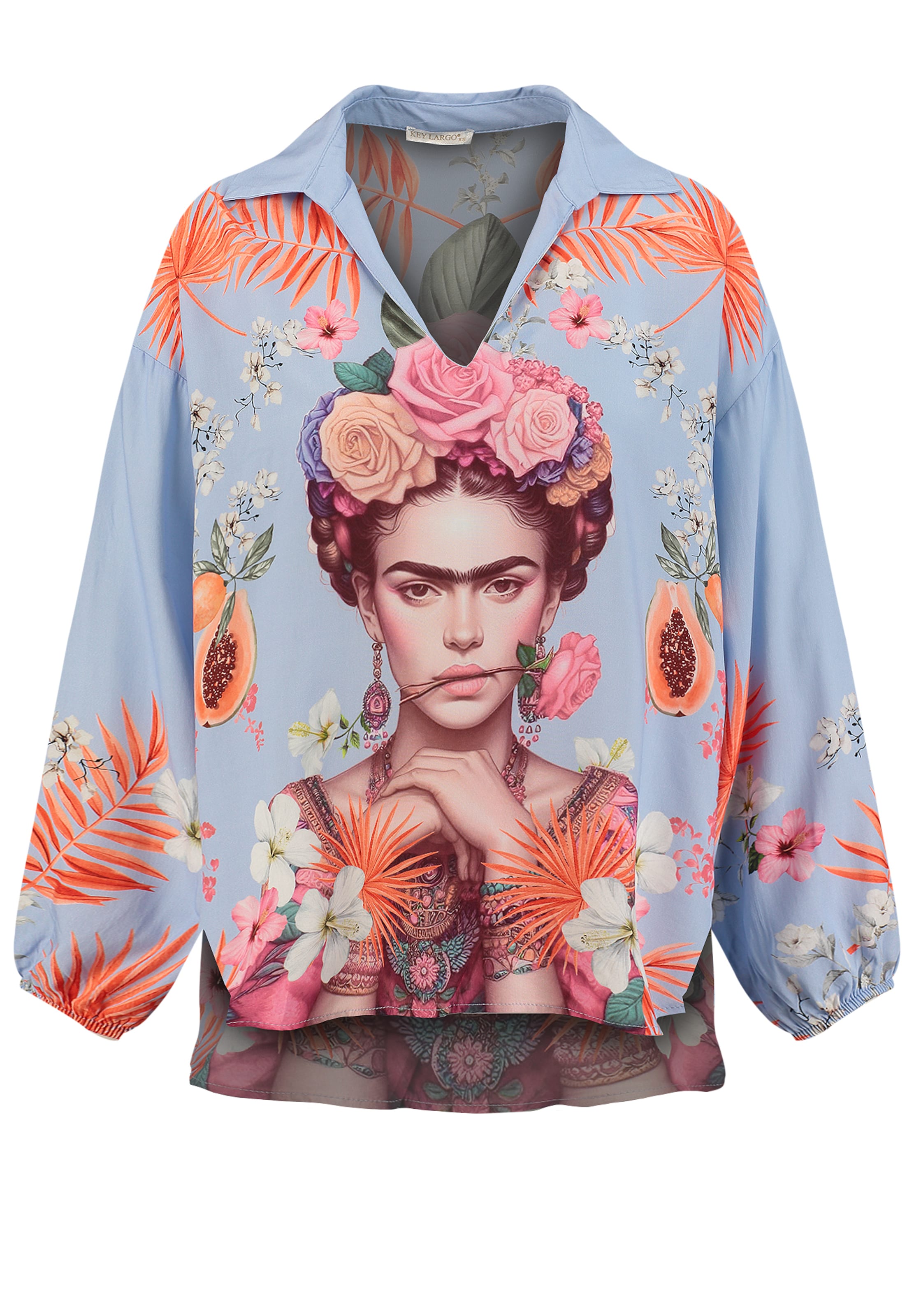 Key Largo Блузка 'GALLERY' в Синий: спереди