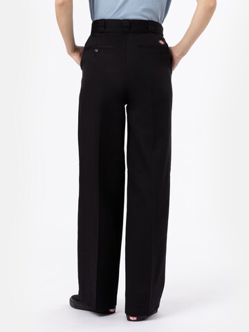 Wide leg Pantaloni cu dungă 'GROVE' de la DICKIES pe negru